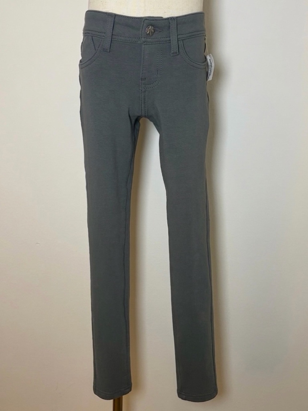 NWT Hippie Laundry Girls Gray Knit Skinny Pants Size 8